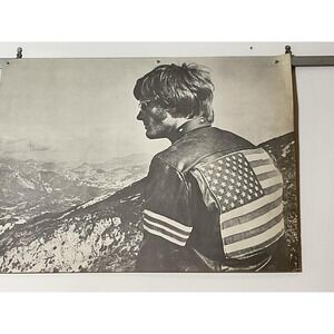 Peter Fonda Original Vintage 70's Poster from Easy Rider movie